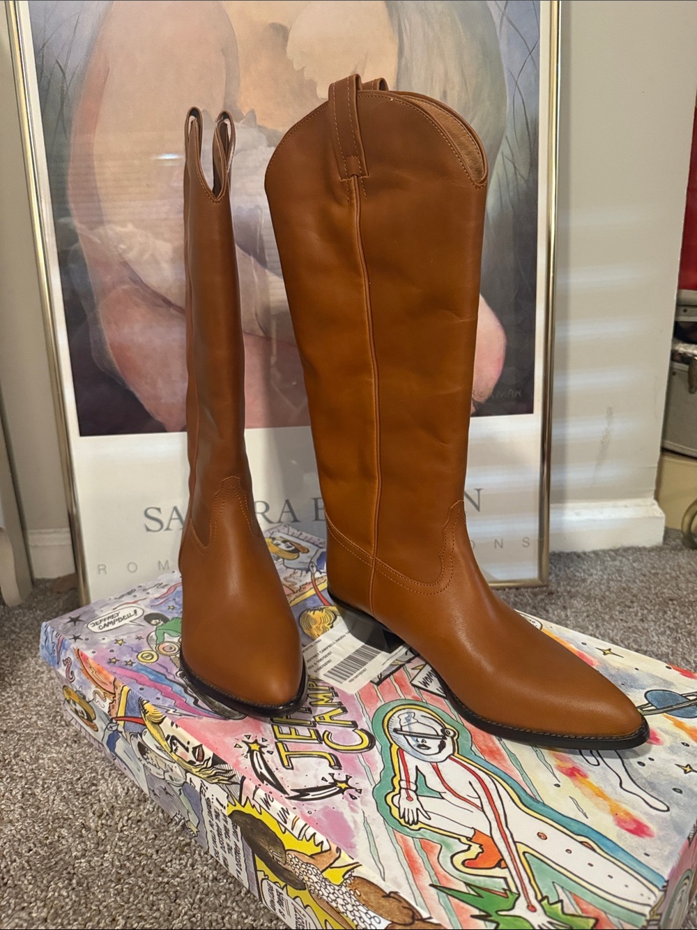 Jeffrey Campbell Tan Leather Boots